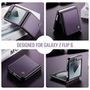 CaseMe Premium Business Style Case for Samsung Galaxy Z Flip 7 FE – Slim & Elegant [Purple]
