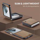 CaseMe Premium Business Style Case for Samsung Galaxy Z Flip 7 FE – Slim & Elegant [Brown]