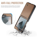 CaseMe Premium Business Style Case for Samsung Galaxy Z Flip 7 FE – Slim & Elegant [Brown]