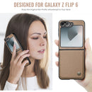 CaseMe Premium Business Style Case for Samsung Galaxy Z Flip 7 FE – Slim & Elegant [Brown]