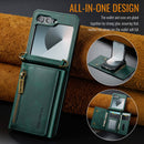 DG.MING Samsung Galaxy Z Flip 7 FE Crossbody Wallet Case [Green]
