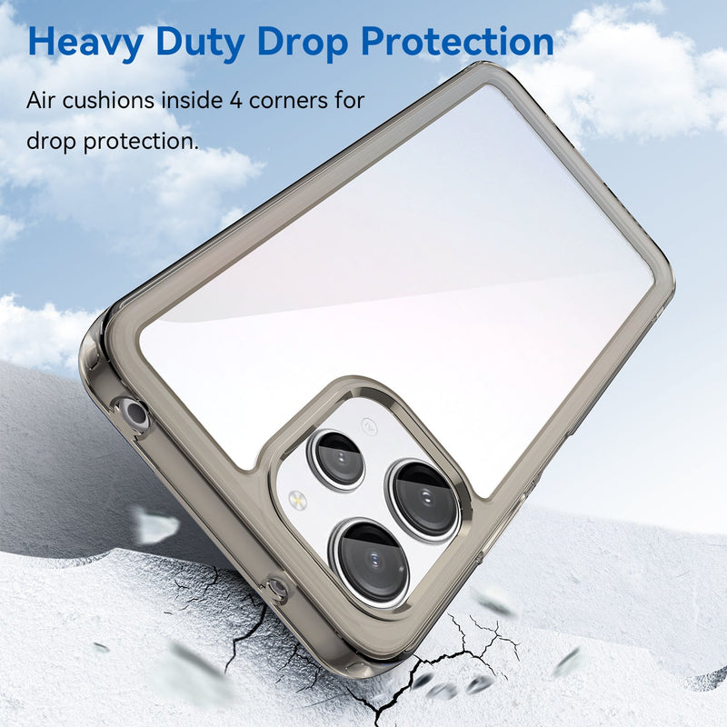 Xiaomi Redmi 12 5G Soft TPU Bumper Case (Clear Grey)