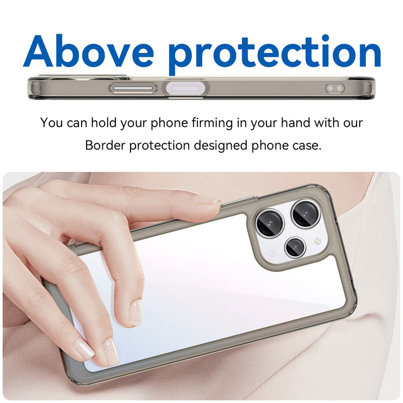 Xiaomi Redmi 12 5G Soft TPU Bumper Case (Clear Grey)