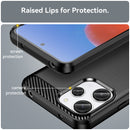 Xiaomi Redmi 12 5G Carbon Fibre Brushed Case (Black)