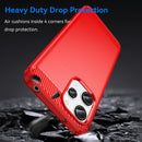Xiaomi Redmi 12 5G Carbon Fibre Brushed Case (Red)