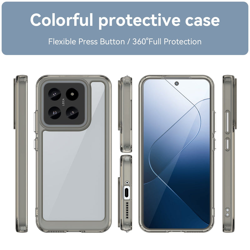 Xiaomi 14 Soft TPU Bumper Case (Clear Grey)