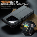 Xiaomi 14 CaseMe 023 Wallet Flip Cover, RFID Protection, Card Holder