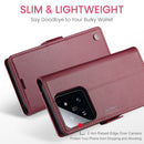 Xiaomi 14 CaseMe 023 Wallet Flip Cover, RFID Protection, Card Holder