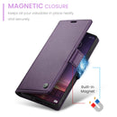 Xiaomi 14 CaseMe 023 Wallet Flip Cover, RFID Protection, Card Holder