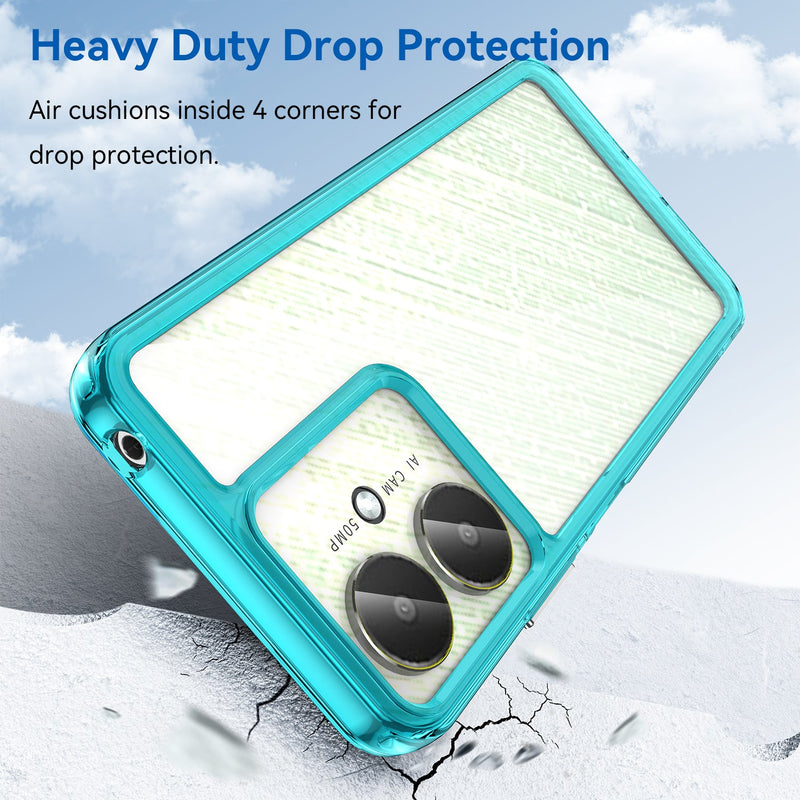 Xiaomi Poco C65 Soft TPU Bumper Case [Clear Blue]