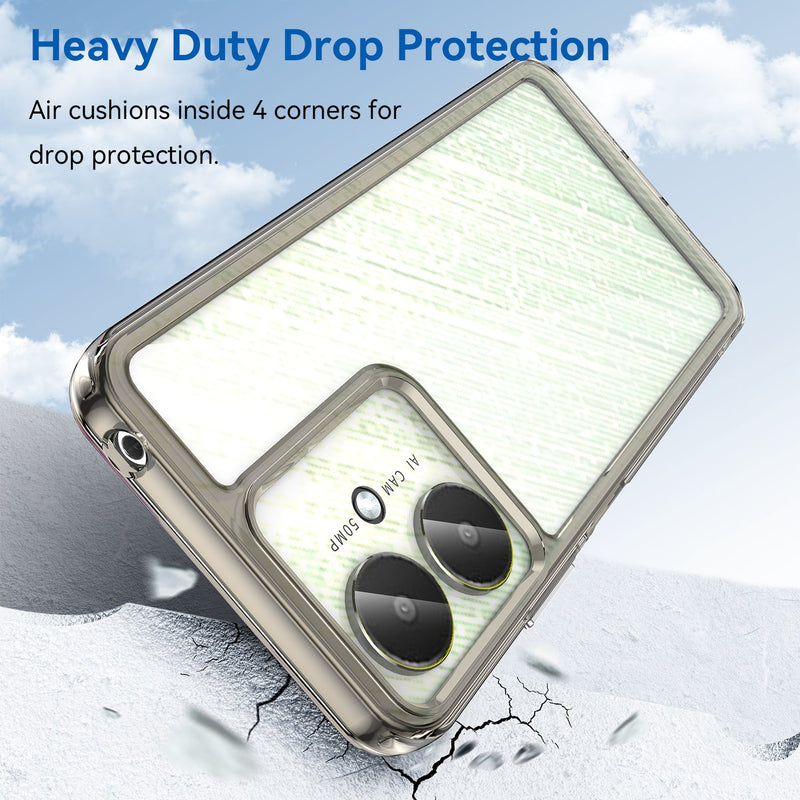 Xiaomi Redmi 13C 4G Soft TPU Bumper Case (Clear Grey)