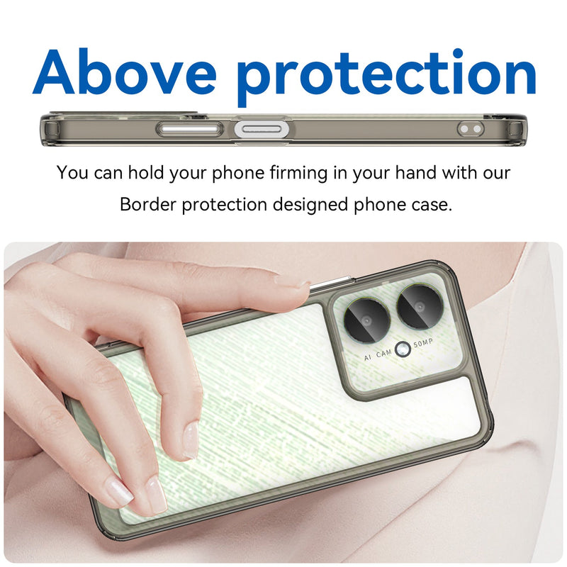 Xiaomi Poco C65 Soft TPU Bumper Case [Clear Grey]