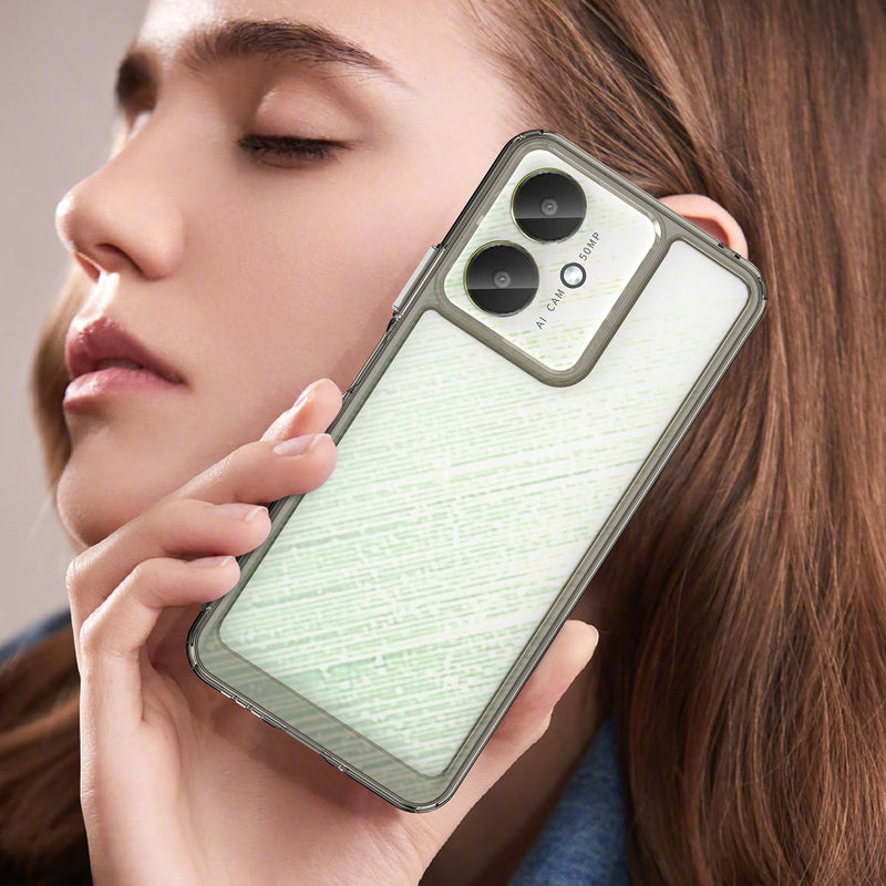 Xiaomi Poco C65 Soft TPU Bumper Case [Clear Grey]