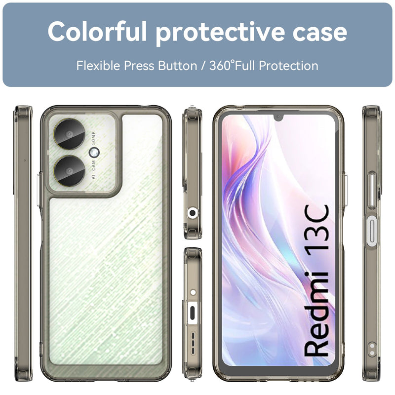 Xiaomi Poco C65 Soft TPU Bumper Case [Clear Grey]