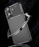 Xiaomi Poco C65 Carbon Fibre Back Case [Black]