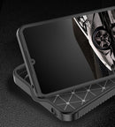 Xiaomi Poco C65 Carbon Fibre Back Case [Black]