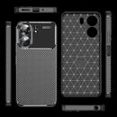 Xiaomi Poco C65 Carbon Fibre Back Case [Black]