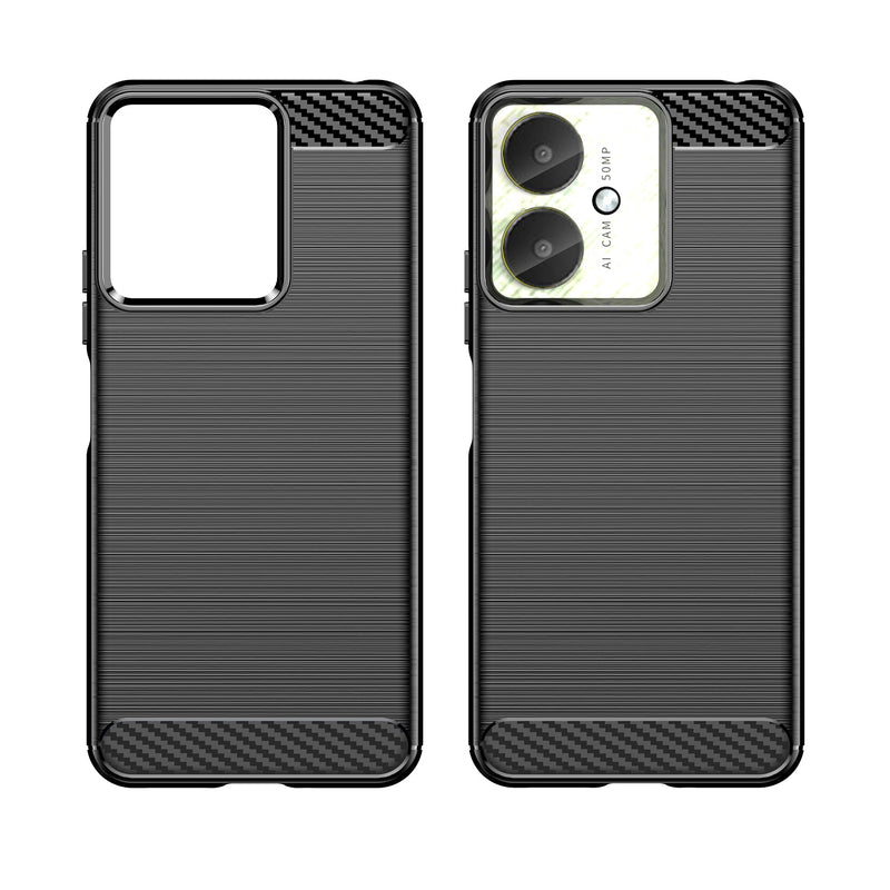 Xiaomi Poco C65 Carbon Fibre Brushed Case [Black]