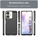 Xiaomi Poco C65 Carbon Fibre Brushed Case [Black]
