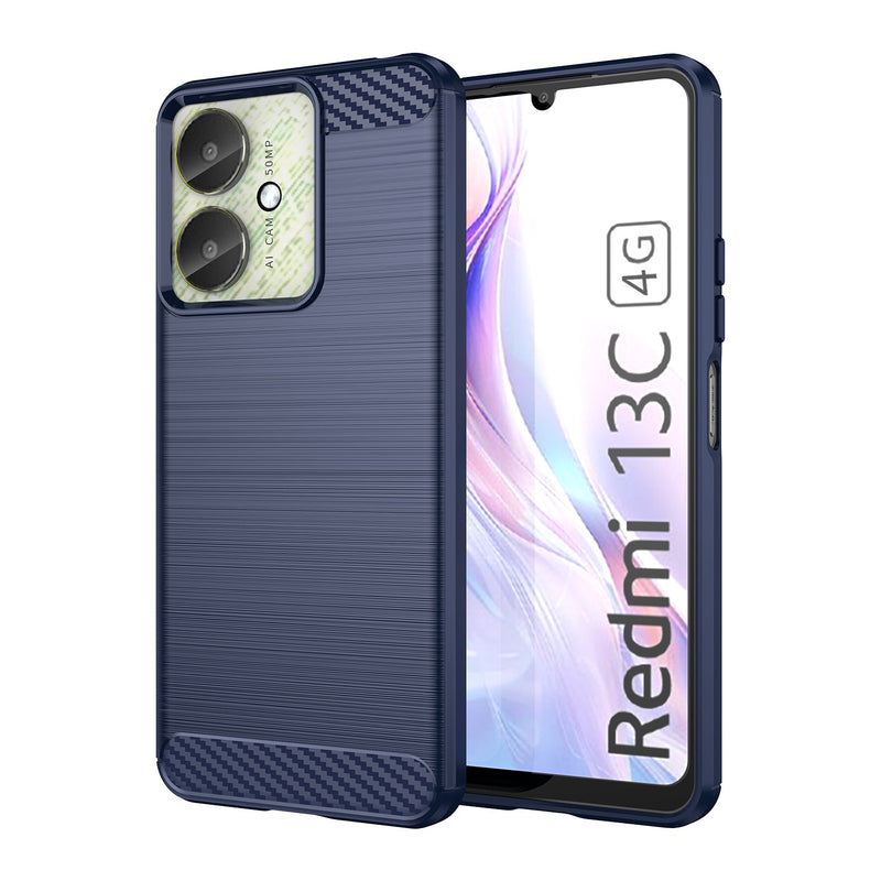 Xiaomi Poco C65 Carbon Fibre Brushed Case [Navy]