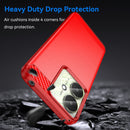 Xiaomi Poco C65 Carbon Fibre Brushed Case [Red]