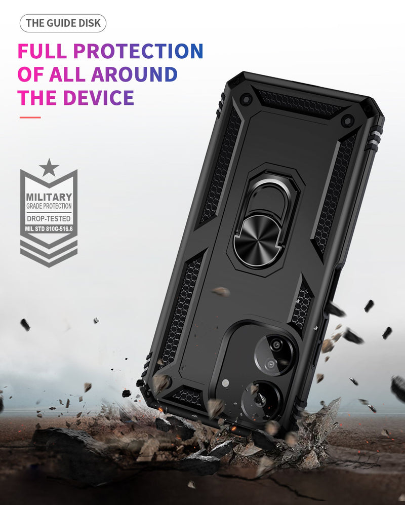Xiaomi Poco C65 Military Armour Ring Case [Black]