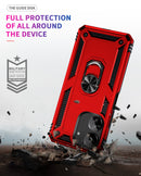 Xiaomi Poco C65 Military Armour Ring Case [Red]