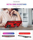 Xiaomi Poco C65 Military Armour Ring Case [Red]