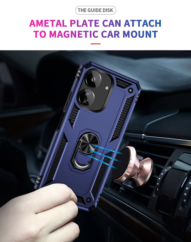 Xiaomi Poco C65 Military Armour Ring Case [Navy]