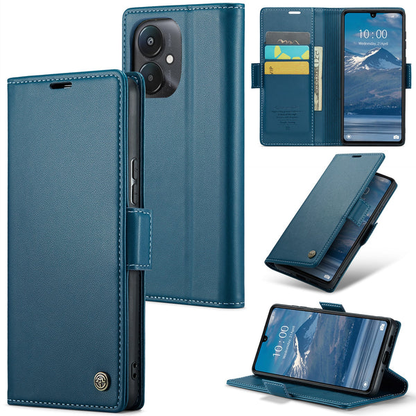 Xiaomi Poco C65 CaseMe Retro Wallet Case [Navy]