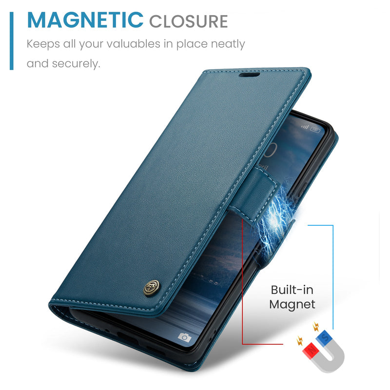 Xiaomi Poco C65 CaseMe Retro Wallet Case [Navy]