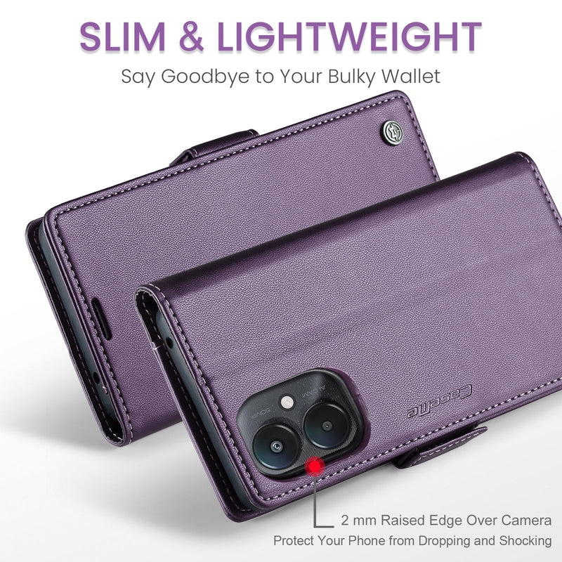 Xiaomi Poco C65 CaseMe Retro Wallet Case [Purple]