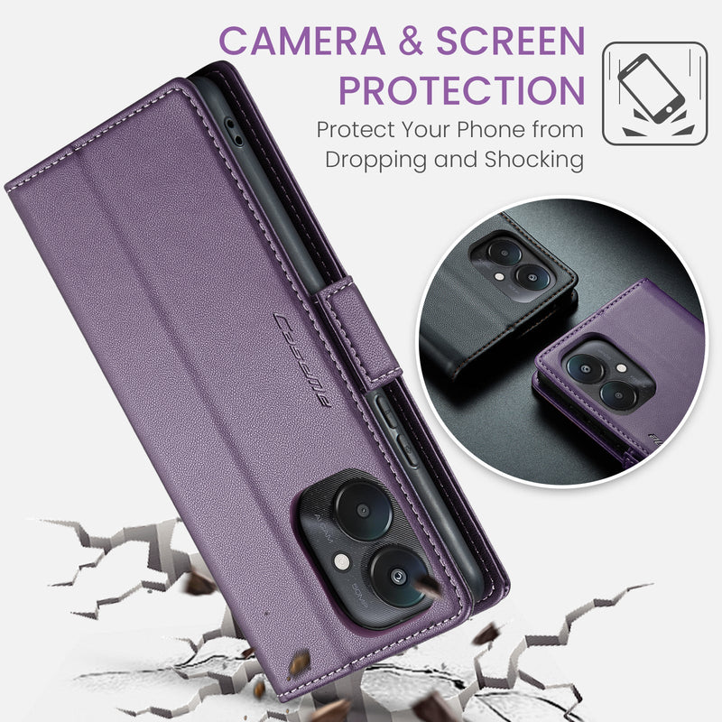 Xiaomi Poco C65 CaseMe Retro Wallet Case [Purple]
