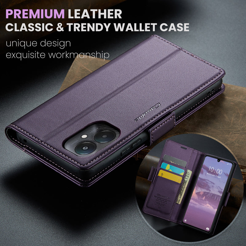 Xiaomi Poco C65 CaseMe Retro Wallet Case [Purple]