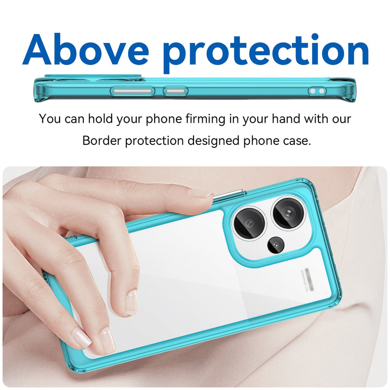 Xiaomi Redmi Note 13 Pro Plus 5G Soft TPU Bumper Case (Clear Blue)