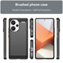 Xiaomi Redmi Note 13 Pro Plus 5G Carbon Fibre TPU Case Slim Shockproof Cover Black