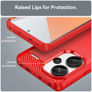 Xiaomi Redmi Note 13 Pro Plus 5G Carbon Fibre Brushed Case (Red)