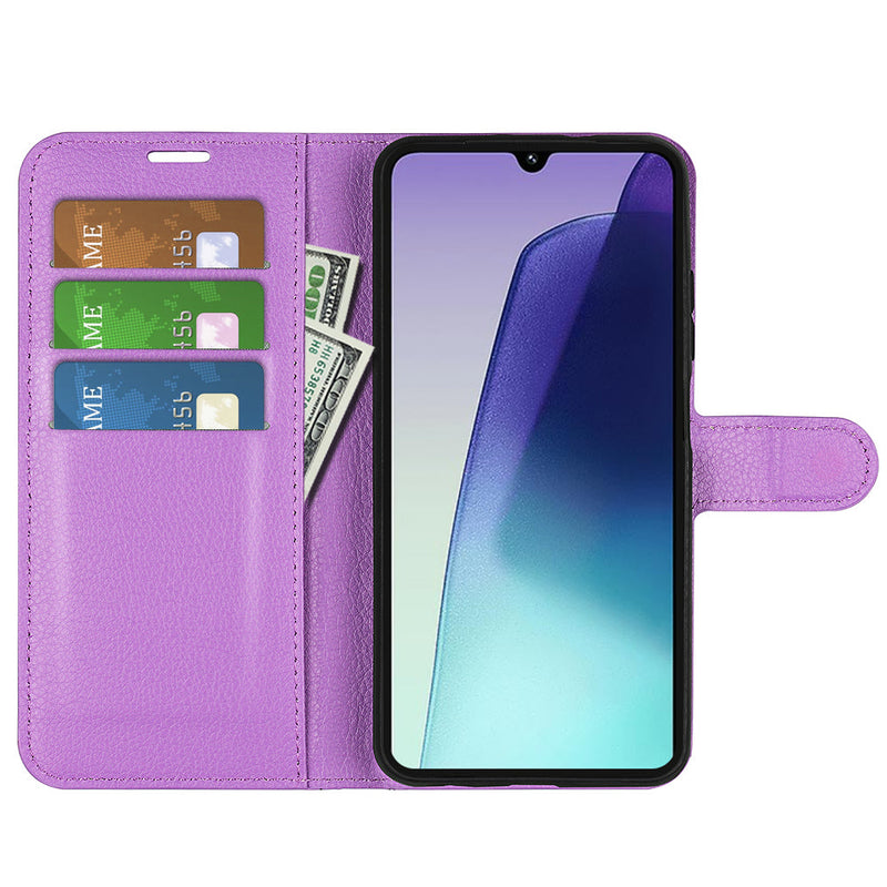 Xiaomi Redmi 14C PU Wallet Case (Purple)