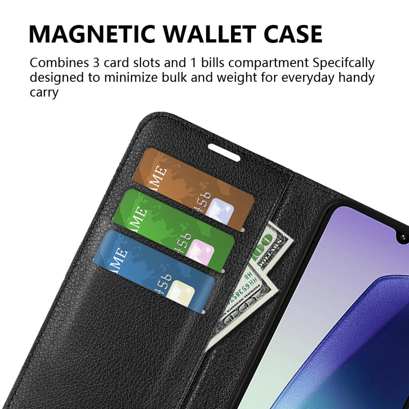 Xiaomi Redmi 14C PU Wallet Case (Green)