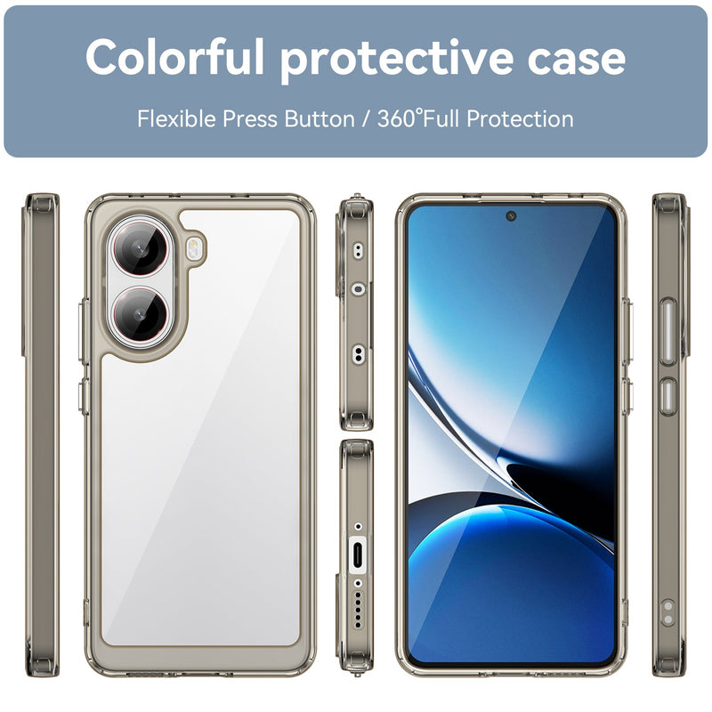 Xiaomi Poco X7 Pro Soft TPU Bumper Case [Clear Grey]