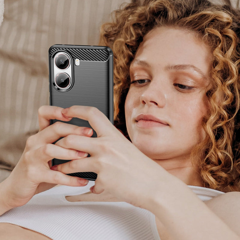 Xiaomi Poco X7 Pro Carbon Fibre Brushed Case [Black]