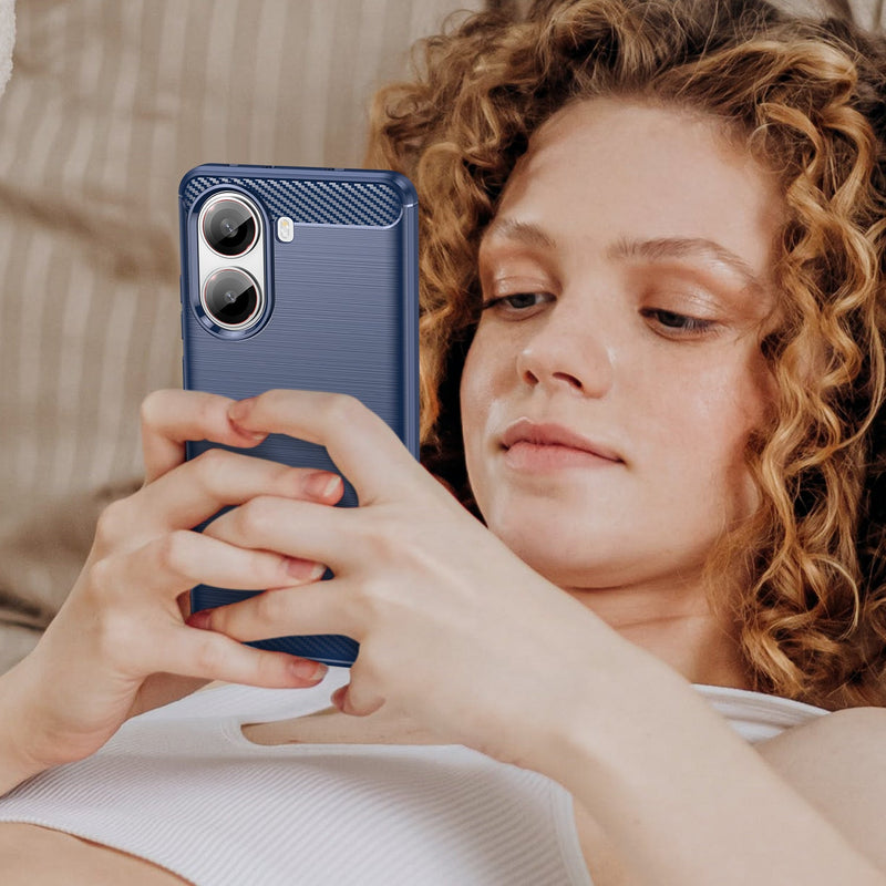 Xiaomi Poco X7 Pro Carbon Fibre Brushed Case [Navy]