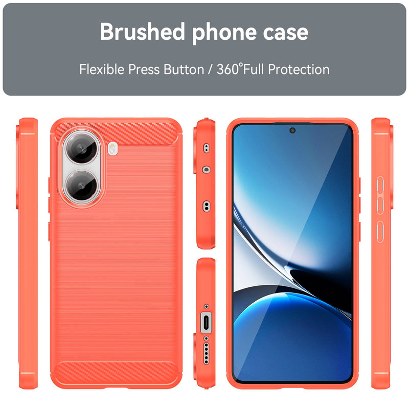 Xiaomi Poco X7 Pro Carbon Fibre Brushed Case [Red]