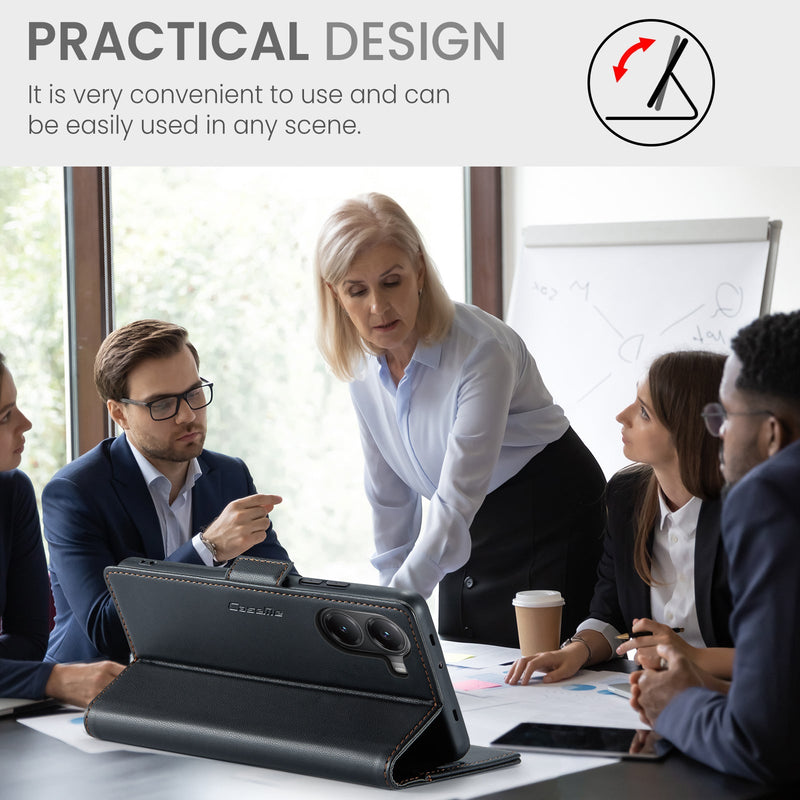 Xiaomi Poco X7 Pro CaseMe Retro Wallet Case [Black]