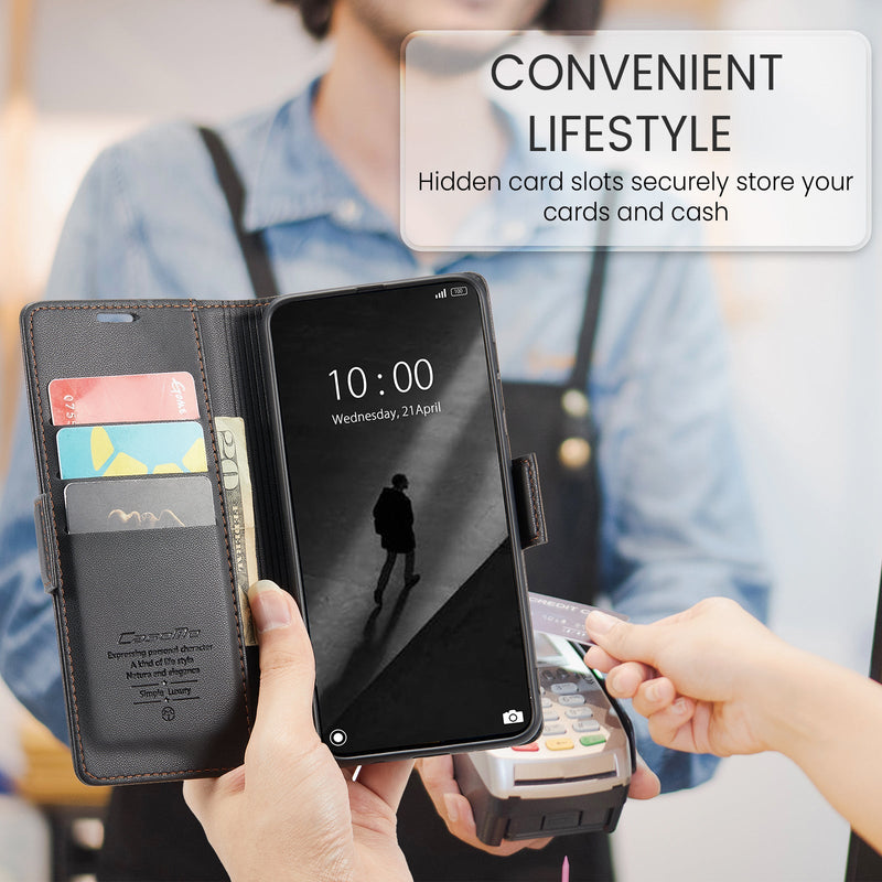 Xiaomi Poco X7 Pro CaseMe Retro Wallet Case [Black]