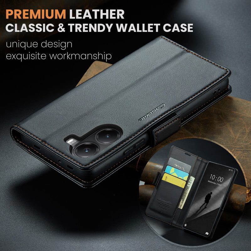 Xiaomi Poco X7 Pro CaseMe Retro Wallet Case [Black]