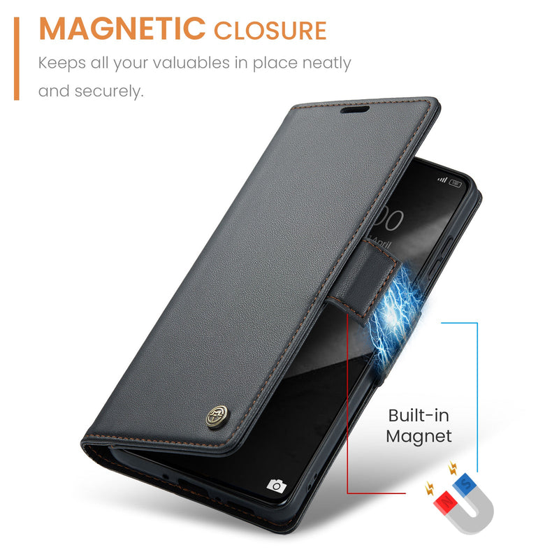 Xiaomi Poco X7 Pro CaseMe Retro Wallet Case [Black]