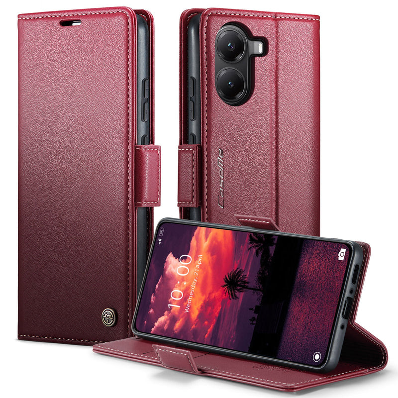 Xiaomi Poco X7 Pro CaseMe Retro Wallet Case [Maroon]