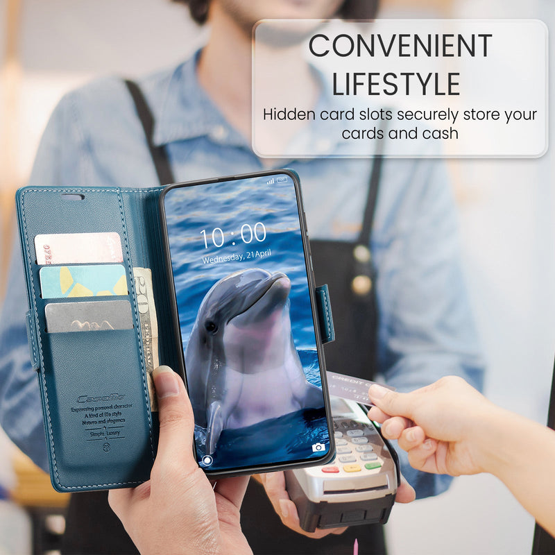 Xiaomi Poco X7 Pro CaseMe Retro Wallet Case [Navy]