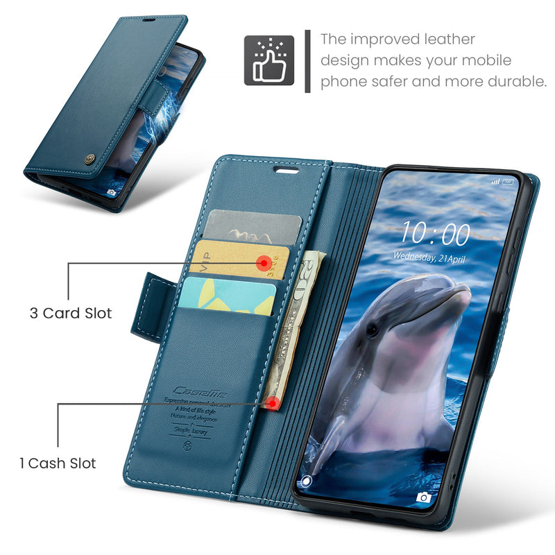 Xiaomi Poco X7 Pro CaseMe Retro Wallet Case [Navy]